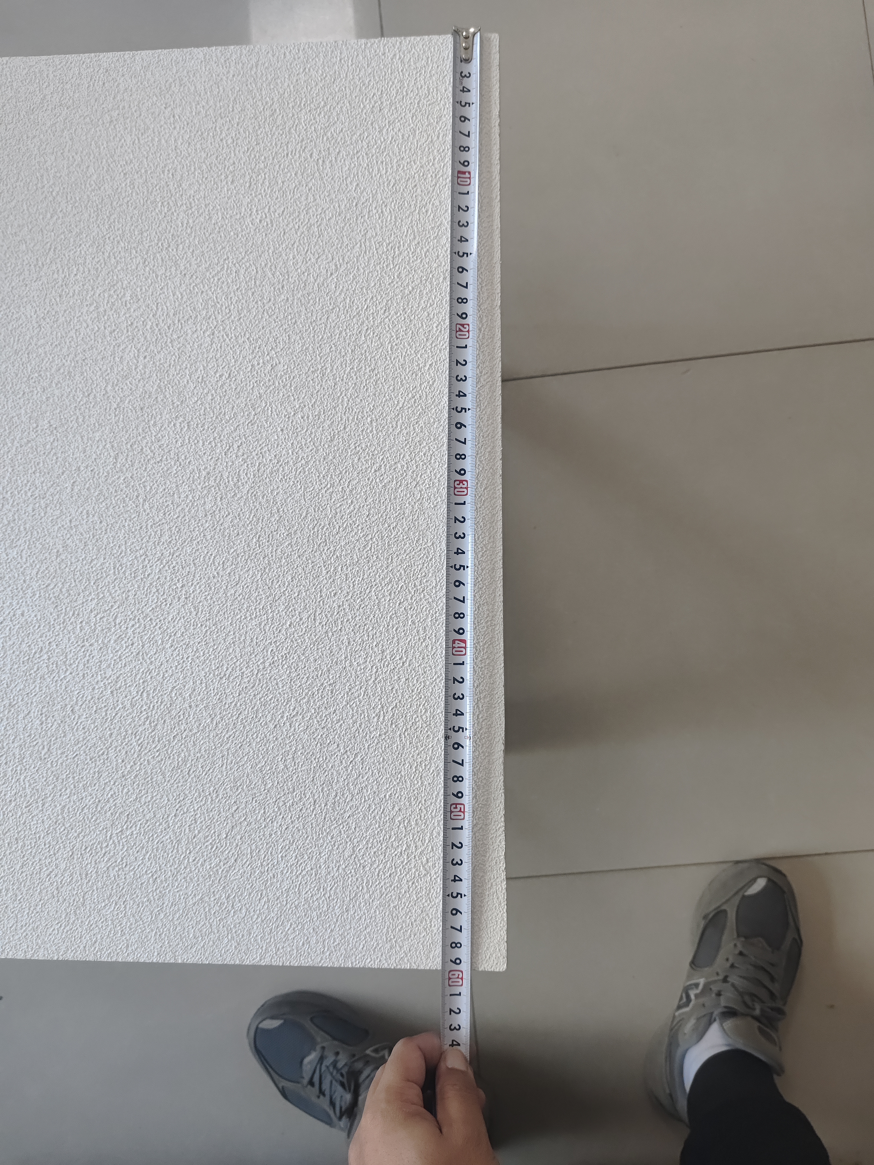 Sand sprængte mineralfiberloftfliser